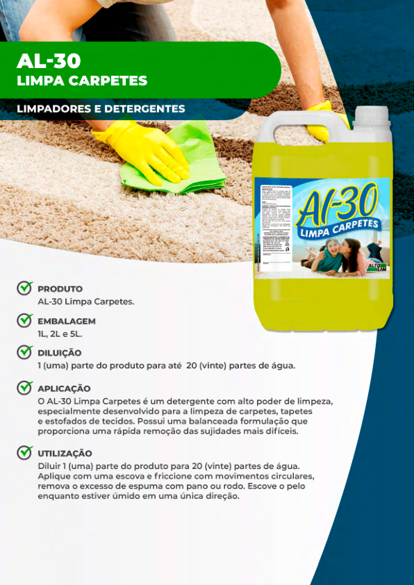 AL-30 Limpa Carpetes.